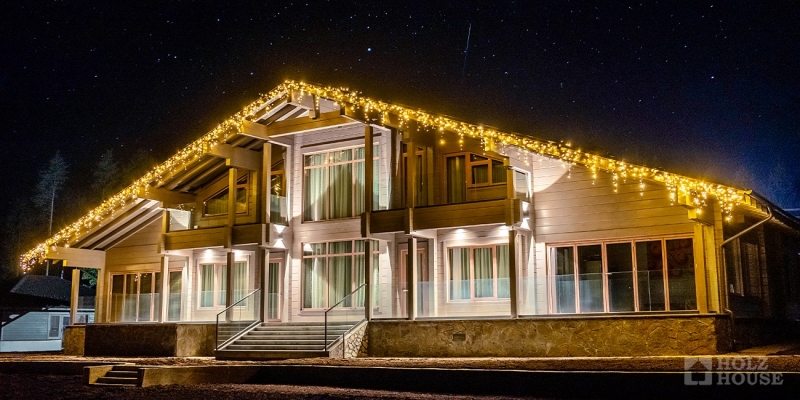 Изысканный двухэтажный дом из клееного бруса по проекту Австрия v3 - фото 21 на сайте Holz House